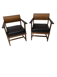 Two Art Deco Modernist Armchairs by Anton Lucas for N.V. Meubelkunst, 1920s